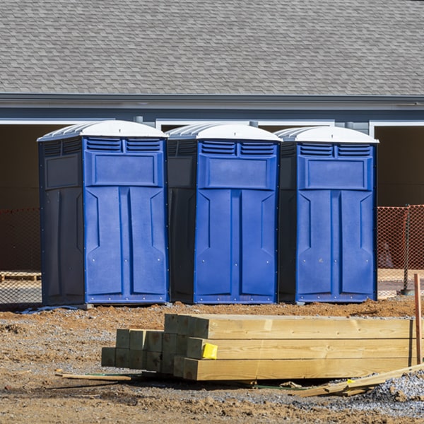 what is the cost difference between standard and deluxe portable restroom rentals in Gary Minnesota